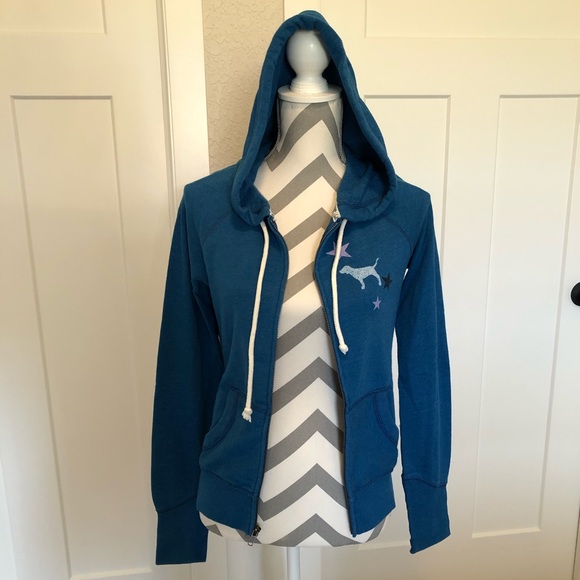 PINK Victoria's Secret Tops - VS Pink Brand Zip Up Hoodie